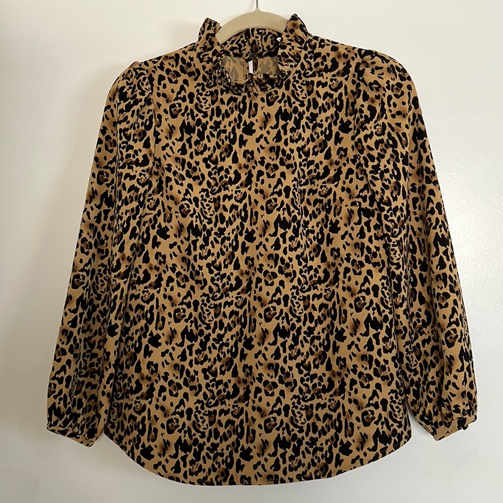 J.Crew Leopard Blouse